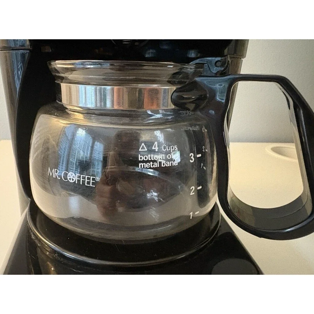 Mr. Coffee NLX5 4 Cup Programable Coffee Maker 650 Watts Sunbeam Black TESTED